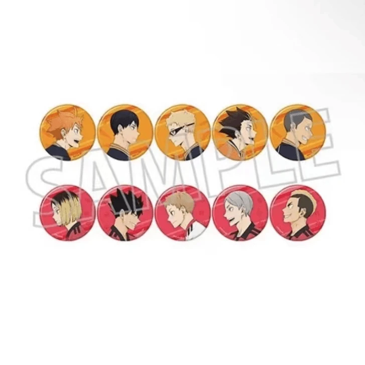 【排球少年】握手吧唧徽章盲盒全10种（默认代拆）