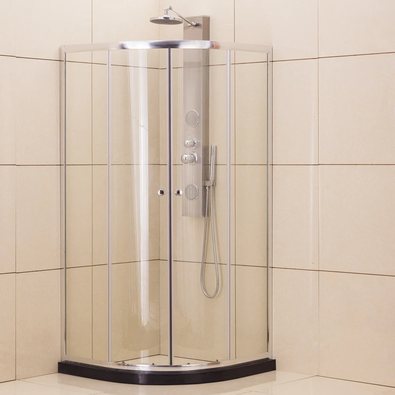 霸氏圆弧扇形淋浴房卫生间移门玻璃隔断浴室沐洗澡间干湿分离定制