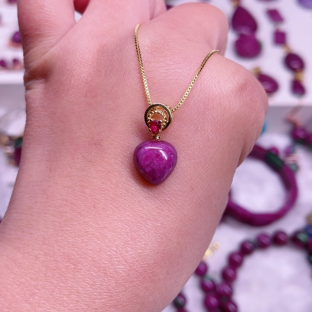 【闪购商品】红宝石吊坠银S925镶嵌