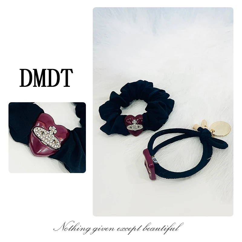 【DMDT潮牌】 2025春季新品 “喜甜” 两件一组橡皮筋丸子头发圈A1821