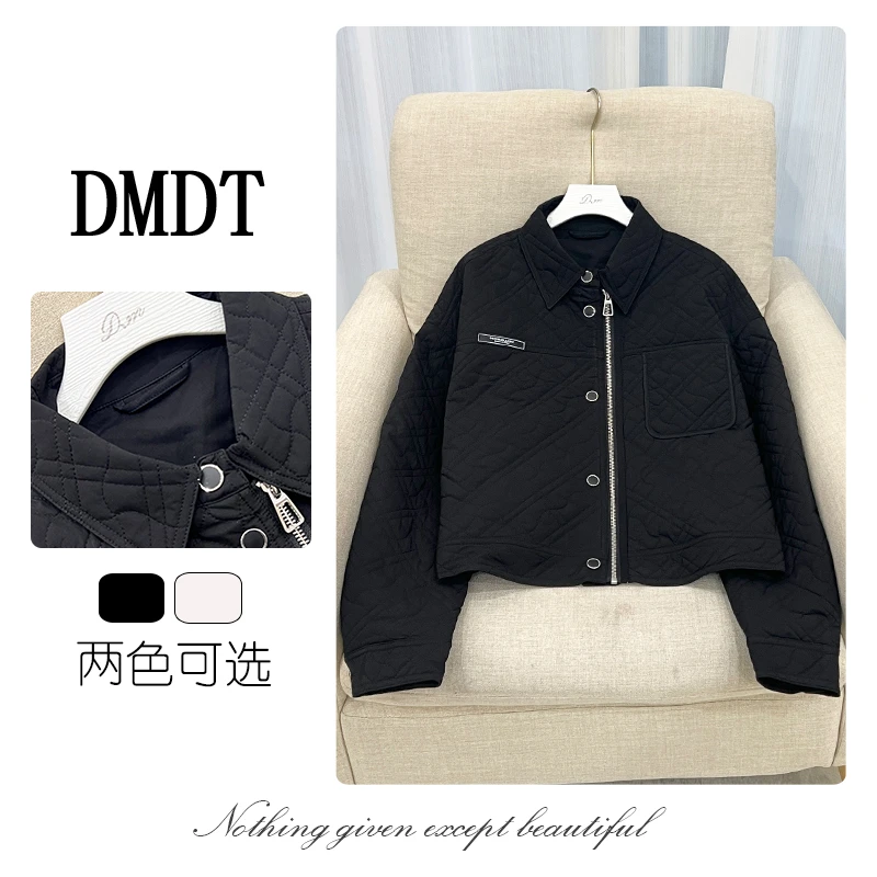 【DMDT潮牌】新品 “优雅熙雯”翻领白鸭绒羽绒服3992370