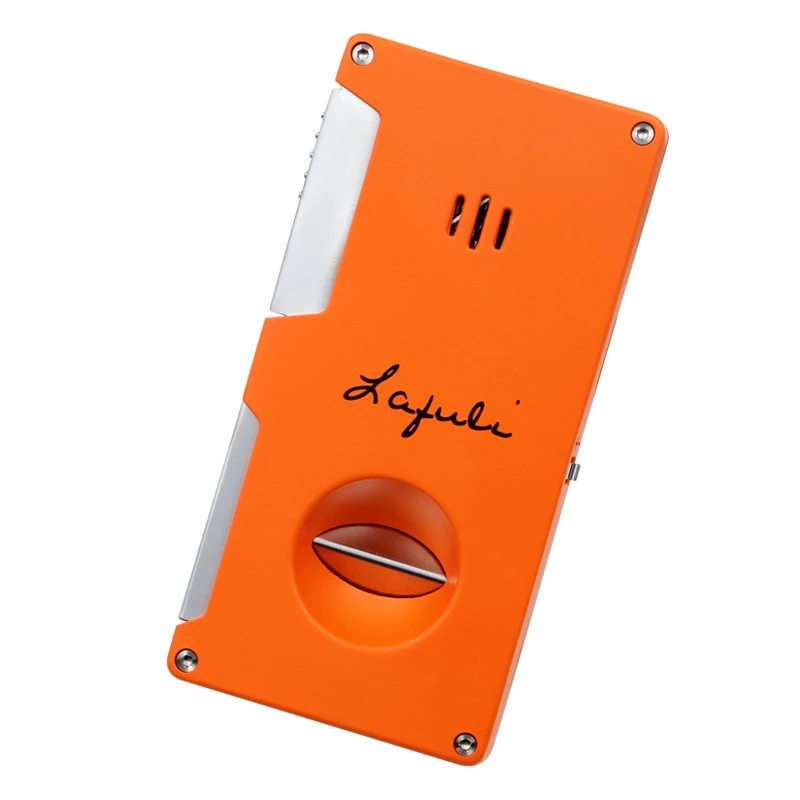 Lafuli雪茄剪打火机 一体式便携多功能雪茄工具带打孔器三合一