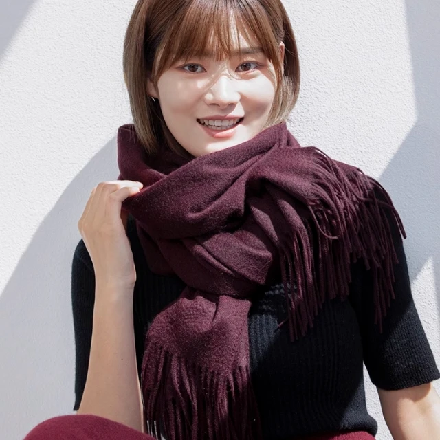 车厘子羊毛围巾SWR0030