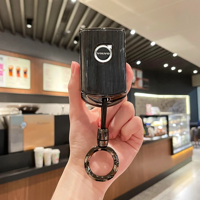 两棵草沃尔沃钥匙套xc60汽车用品s90全s60改装xc90饰xc40壳s60l扣