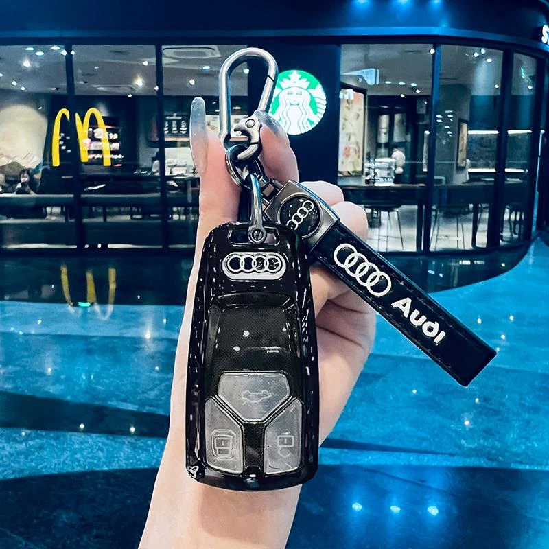 奥迪A4L钥匙套Q5L汽车A5专用A6L新Q3壳Q7高级感A3L A7 A8扣2024款