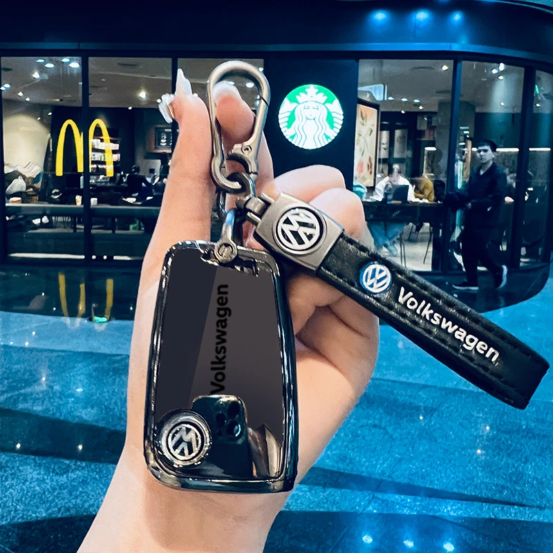 大众途观L钥匙套速腾迈腾宝来朗逸帕萨特探岳x探歌车壳扣2024款24