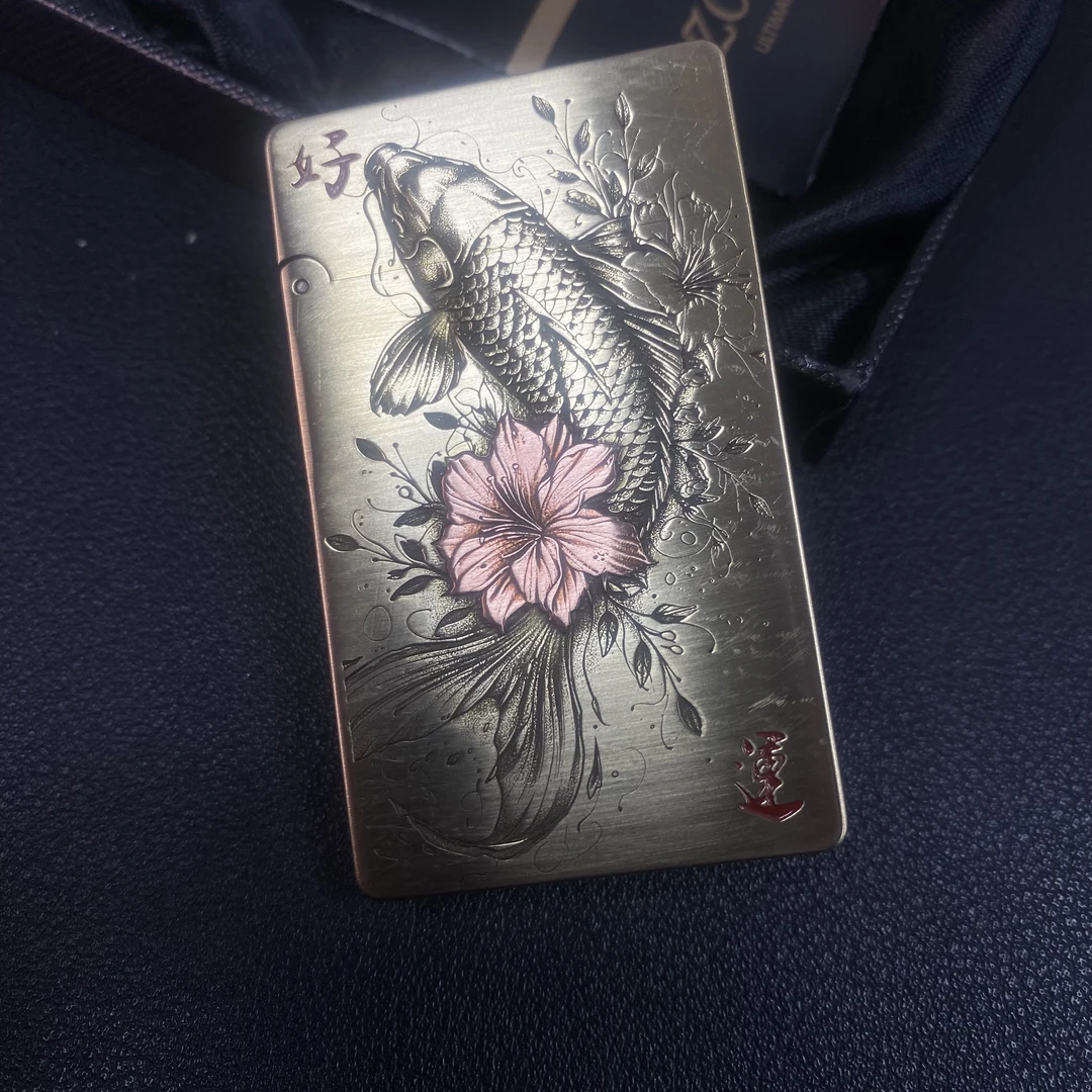 ZORRO佐罗799朗声镶嵌好运连连打火机纯铜一体掏空小重甲超薄