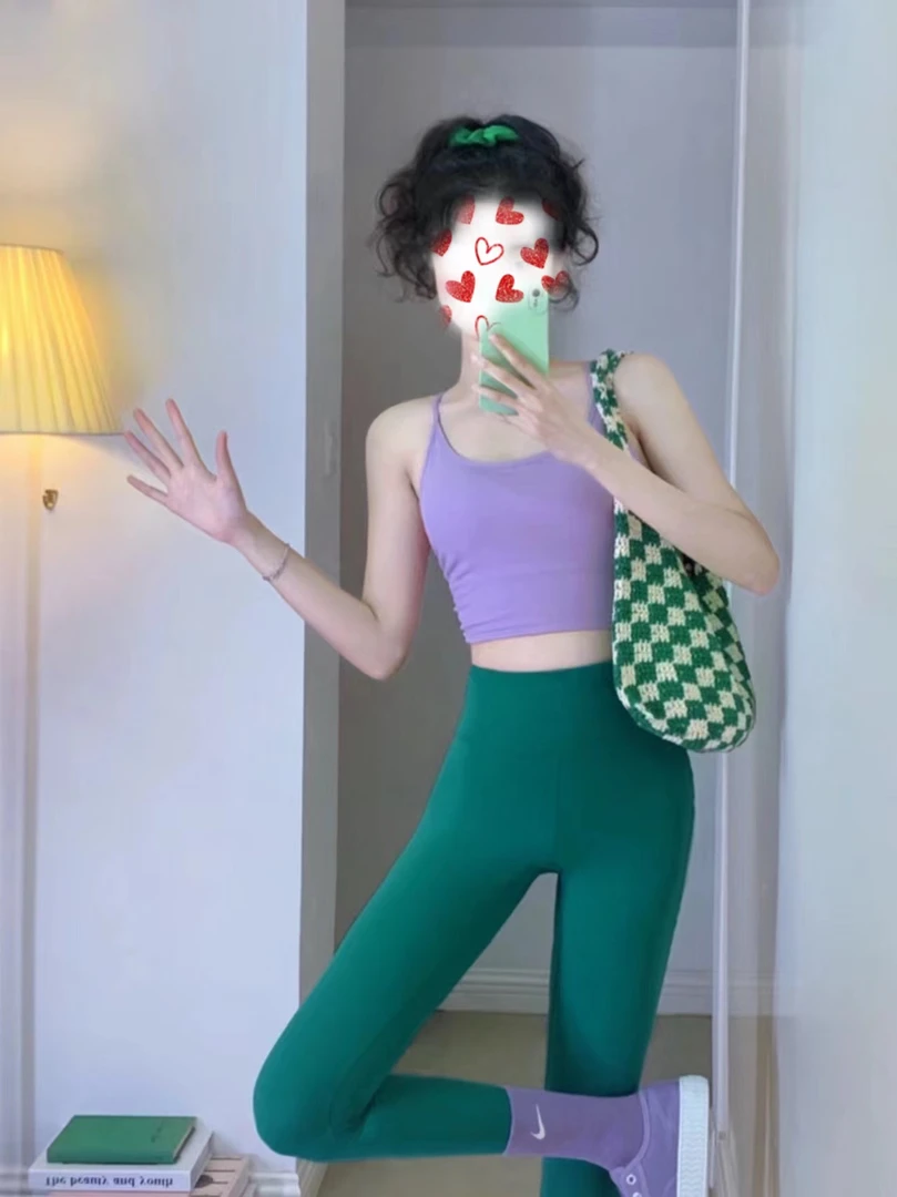 新款美背瑜伽运动健身显瘦套装（C201/C400)