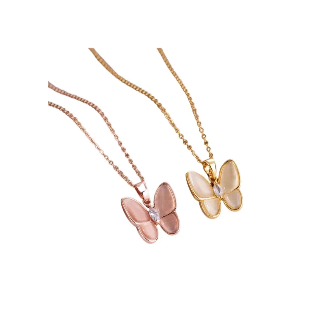 铜合金项链 时尚简约蝴蝶项链