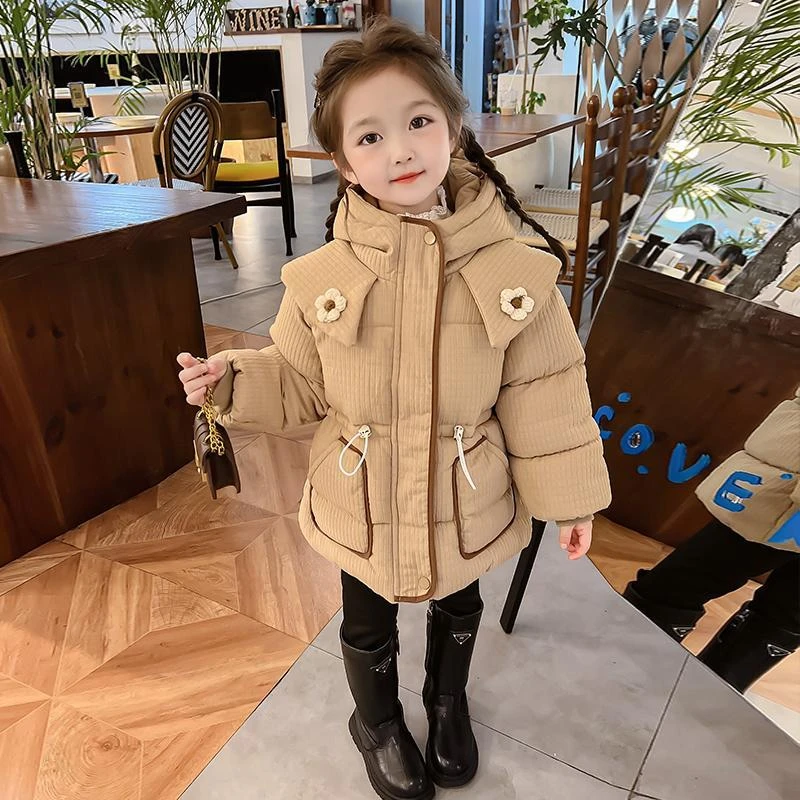 女童棉衣冬季2023新款女宝宝外套儿童冬装小童棉袄洋气小女孩棉服