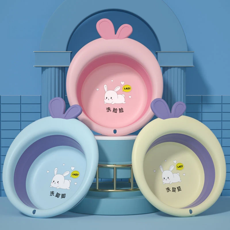 【勿中差评饭2】可折叠洗脸盆学生宿舍宝宝盆便携式家用旅行洗衣盆1