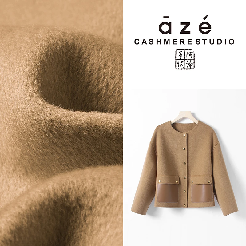 J-小香风短款秋冬小个子设计感气质羊毛外套23625