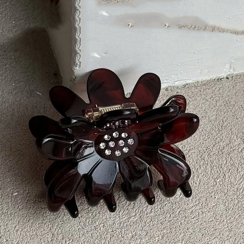 YFT醋酸花朵花蕊异性抓夹鲨鱼夹M050