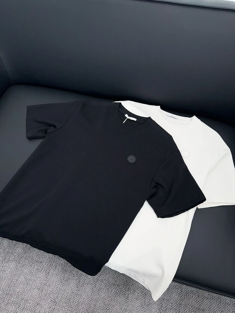 【清仓变现】男士纯色圆领短袖舒适套头运动小标33286