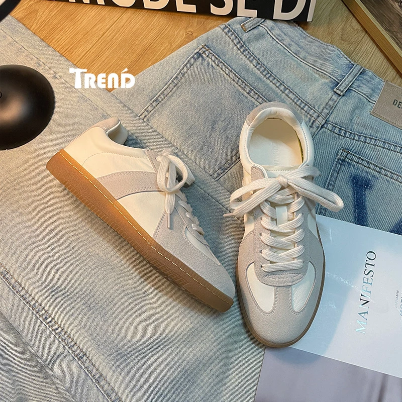 TREND欧货阿甘鞋女鞋百搭休闲鞋软底运动鞋网红ins潮鞋德训鞋女鞋