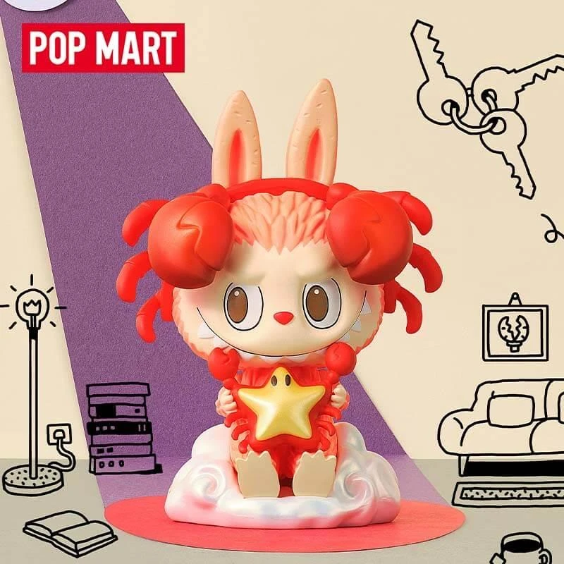 【潮玩宝贝】泡泡玛特拉布布星座正版手办系列潮玩可爱盲盒端盒公仔