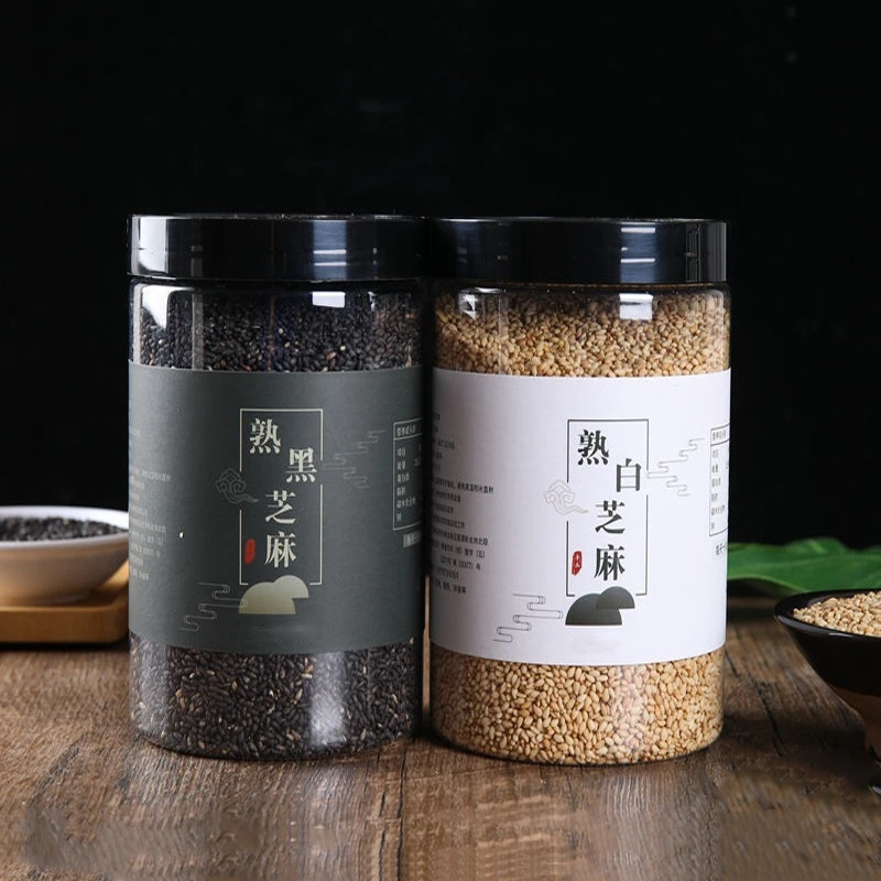 熟黑芝麻熟白芝麻五谷杂粮粗粮干吃免洗即食农家罐装芝麻颗粒饱满