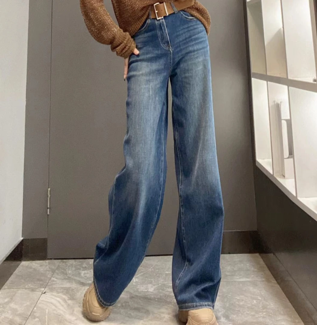 Danjun“腰带时尚”牛仔裤