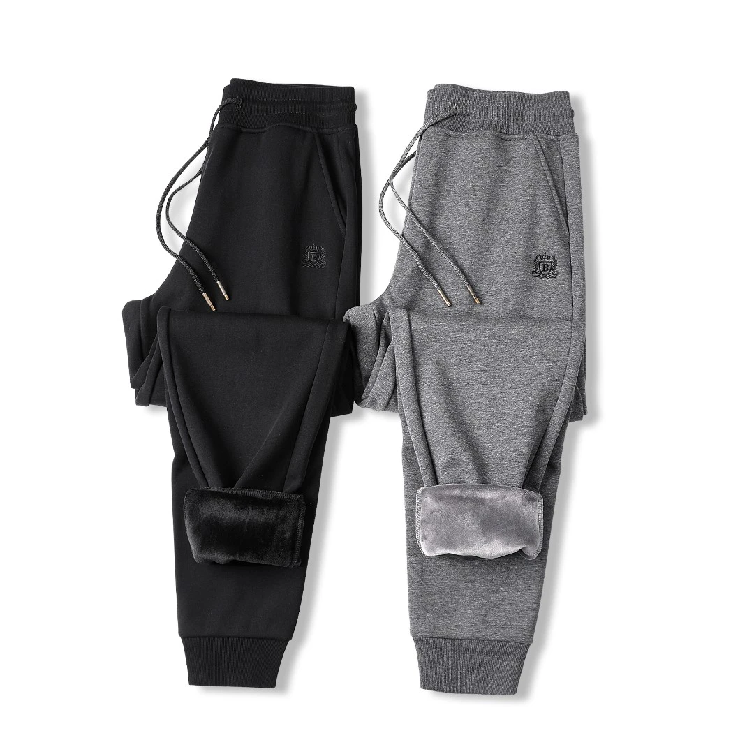 888C加绒加厚男女同款保暖舒适休闲运动卫裤