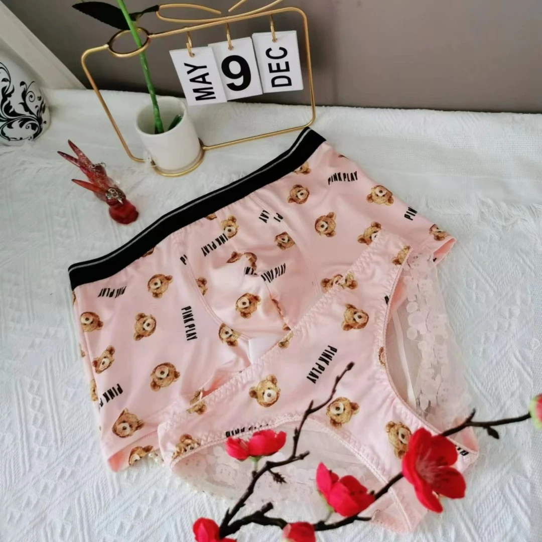 情侣小熊休闲舒适家居短裤（一男一女）￥58