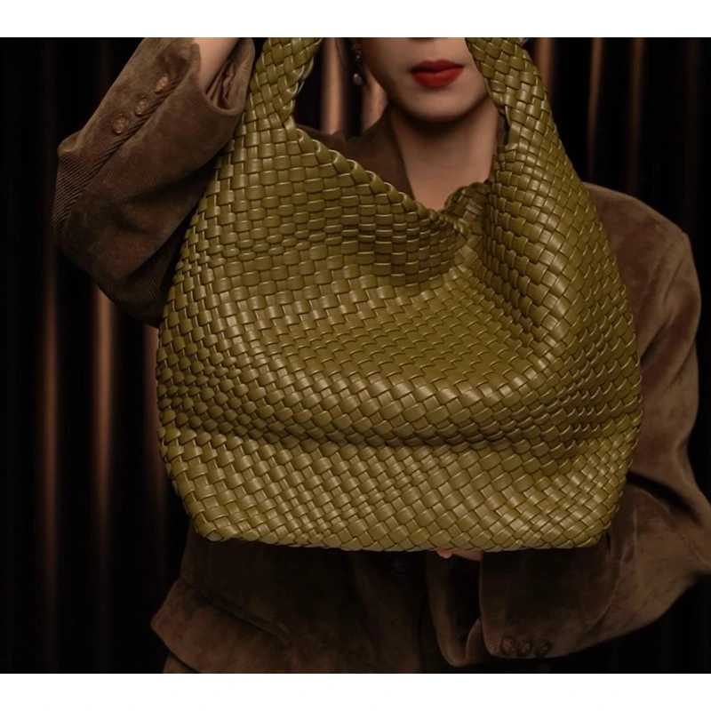 LEATHER BAG STUDIO 原创高定 ”编织“ 真皮包-H1406