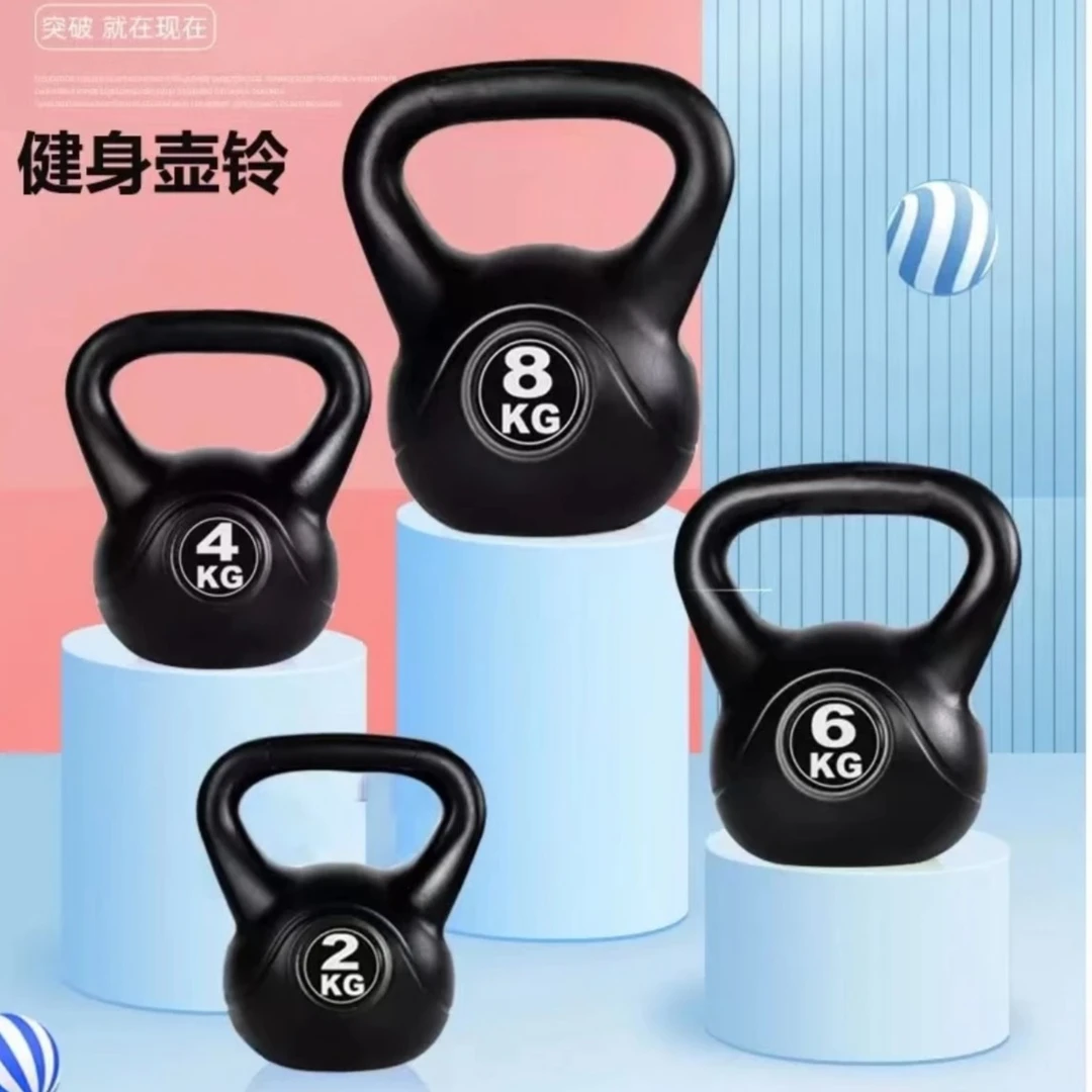 家用健身提壶哑铃2kg-20公斤壶铃瑜伽深蹲练臀健身器材男女士提壶
