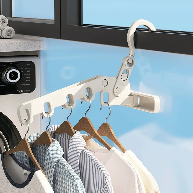 【旅行必备】便携衣架可折叠晒衣旅行出差晾衣架挂衣架免打孔