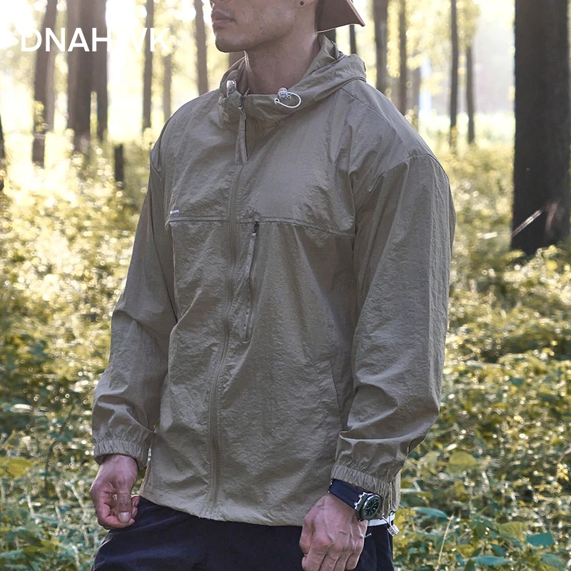 DNAHWK户外防晒夏季时尚百搭上衣登山徒步防风防紫外线薄款外套