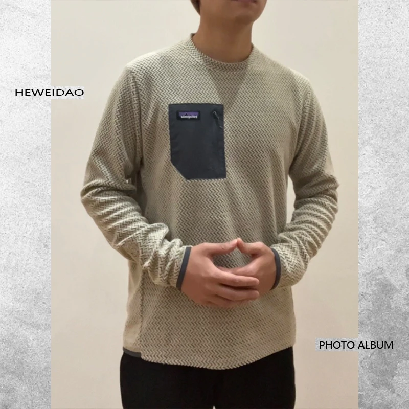 现货 R1 AIR圆领保暖长袖抓绒打底衫