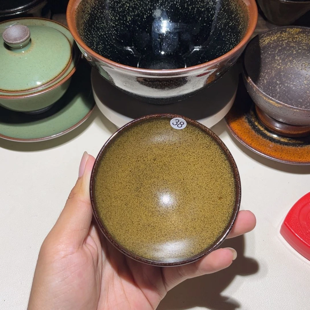 茶盏建窑建盏茶器作品38