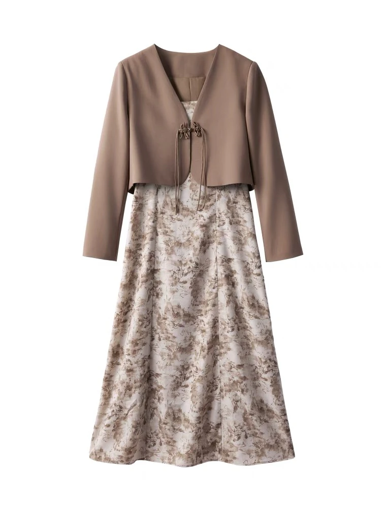 2025年专柜品质女生女水默2件套连衣裙