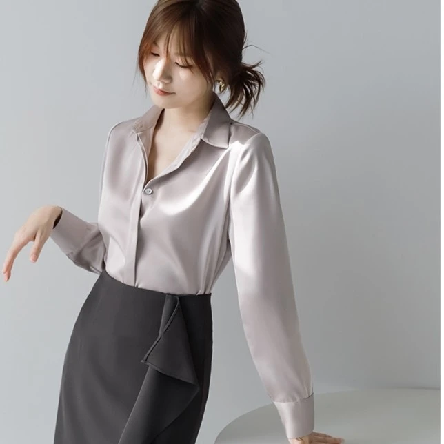 【古蒂歌品牌】高级感气质欧若风秋装百搭衬衣女款爆款2025新款正品