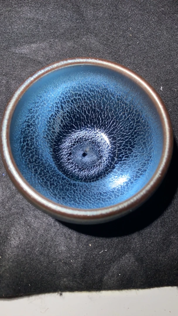 电烧建盏蓝麒麟！