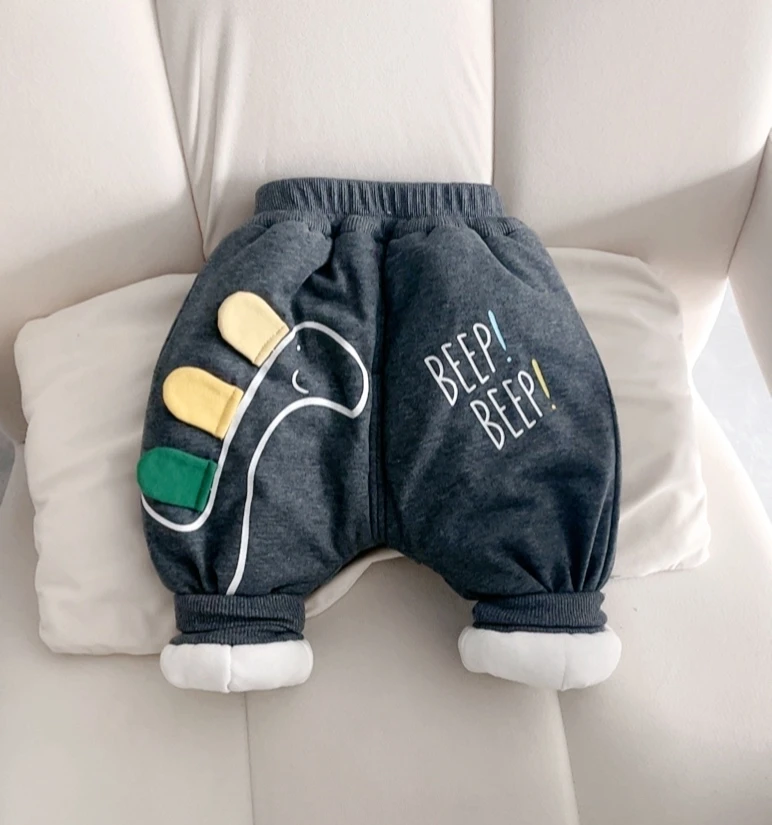 冬季新款加厚棉裤恐龙加厚屁屁棉裤两用裆外出裤子外穿保暖