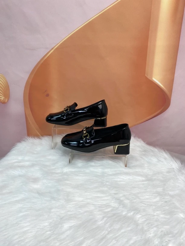 2603时尚气质春季新款粗跟乐福鞋F