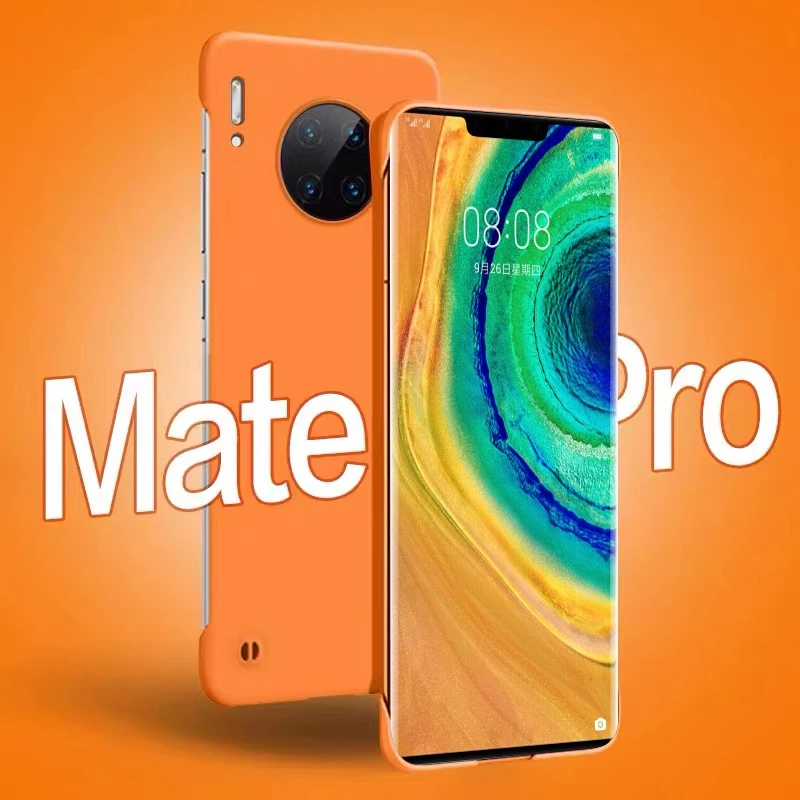 华为Mate30pro手机壳mete30新款无边框超薄防摔液态硬壳保护套