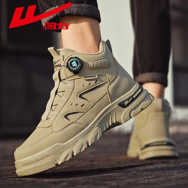 回力男鞋马丁靴2025秋冬新款百搭男士高帮工装鞋潮流时尚休闲靴子