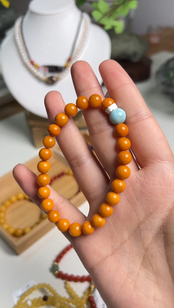 【闪购商品】蜜蜡手串未镶嵌老蜡单圈手串