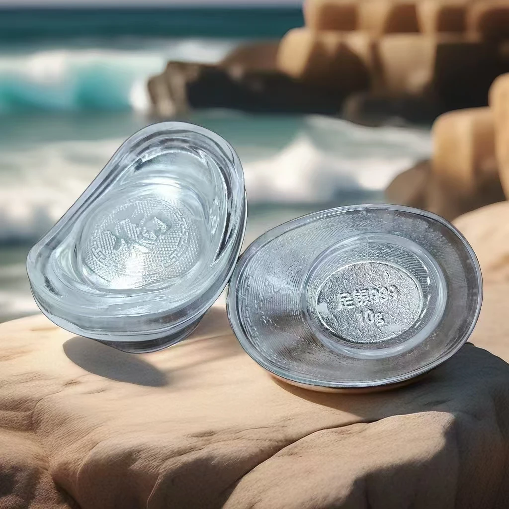 足银银制品 足银999福字银元宝