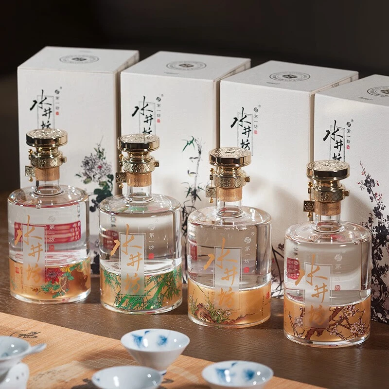 水井坊【超级品牌日】WB梅兰竹菊礼盒装古法浓香型白酒52度600ml*4