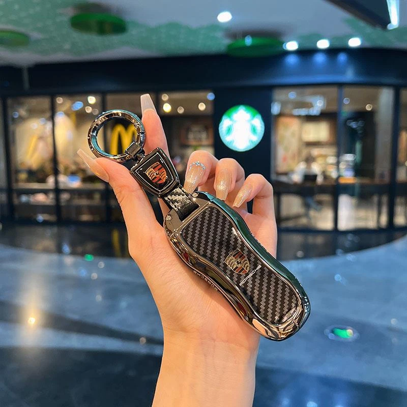 保时捷钥匙套玛卡macan帕拉梅拉卡宴911/718taycan壳扣渐变金属