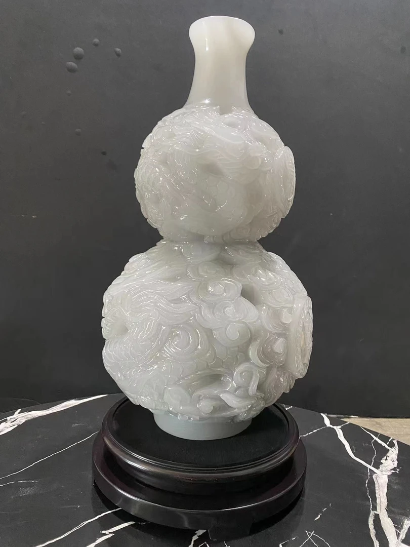 （福禄双全）手工雕刻葫芦乔迁开业公司办公室客厅角机玄关家居装饰