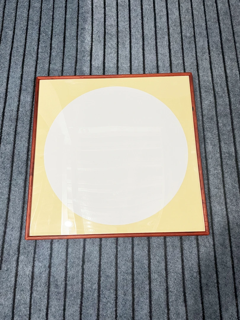 【榫卯结构80*80 正方形实木画框*2】  +宣纸+有机玻璃手工龙骨背板