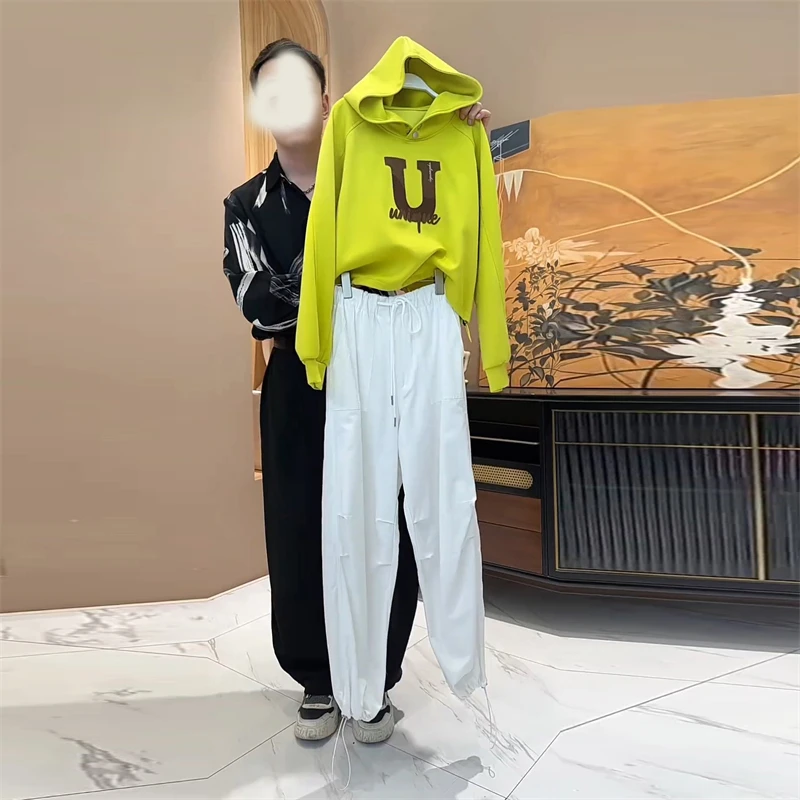 长袖春季女装时尚套装2026年显瘦小个子潮流卫衣连帽束脚裤两件套