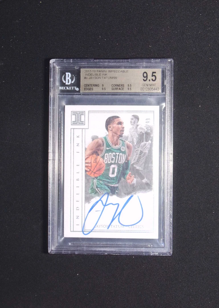 2017-18 panini 小真金 Jayson Tatum 塔图姆 新秀 签字球星卡