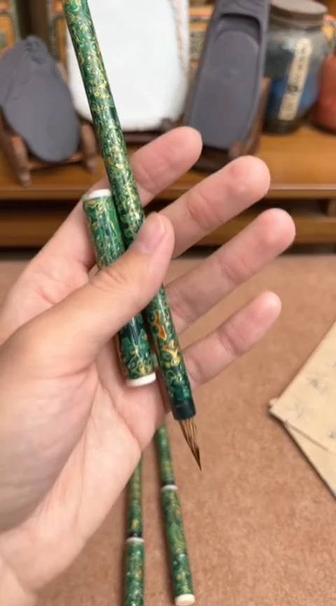【闪购商品】10号 绿大漆狼毫出锋2.3口径1