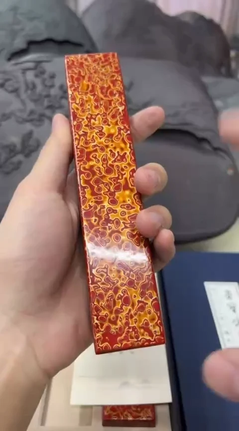 【闪购商品】书法10 大漆镇尺17.9*3.5*2