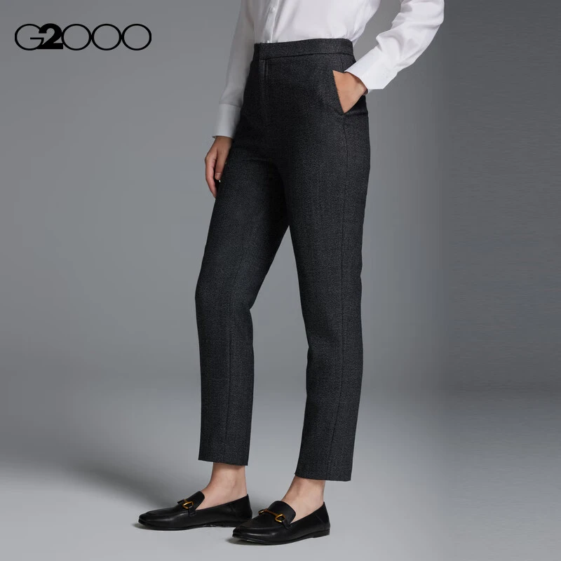 【羊毛混纺】G2000女装商场款舒适耐用通勤正装长裤36254226