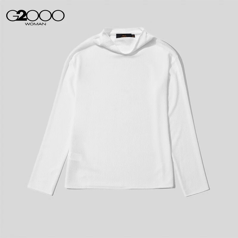 G2000商场新款小开叉圆领设计亲肤柔软休闲衬衫26941131