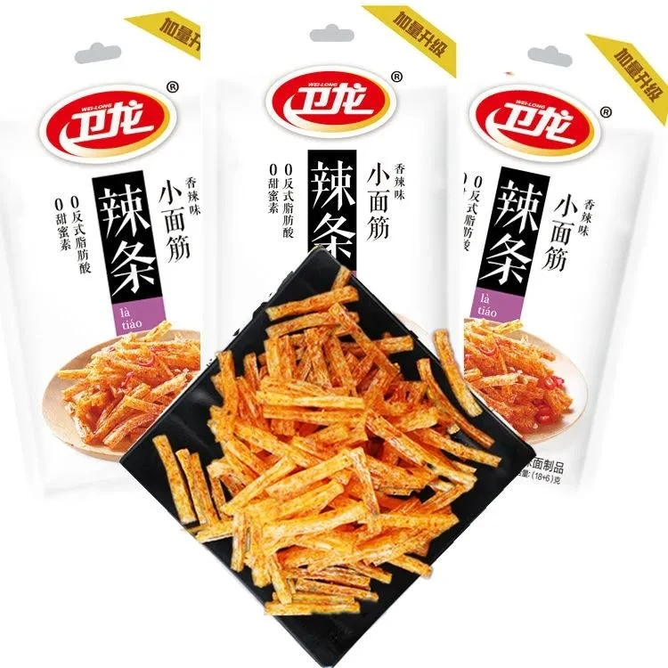 卫龙小面筋加量升级款香辣味辣条零食经典怀旧辣味解馋小零食推荐